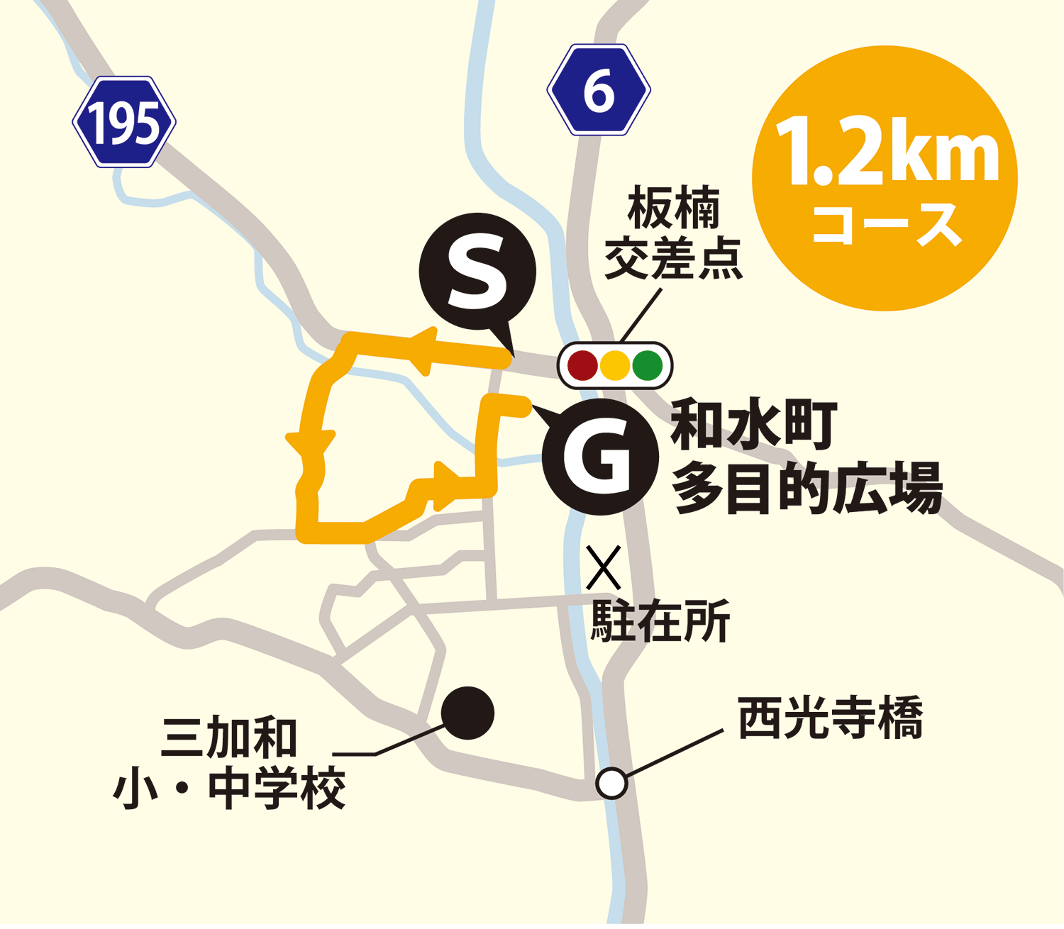 1.5kmコース図
